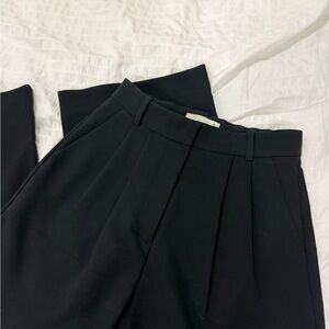 Abercrombie & Fitch Black Sloane Tailored Wide Leg Trousers